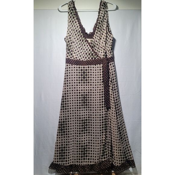 Johnathan Martin Summer Sleeveless Wrap Dress Women's Size 16 - Picture 1 of 4